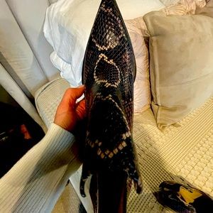 Faux snack skin booties